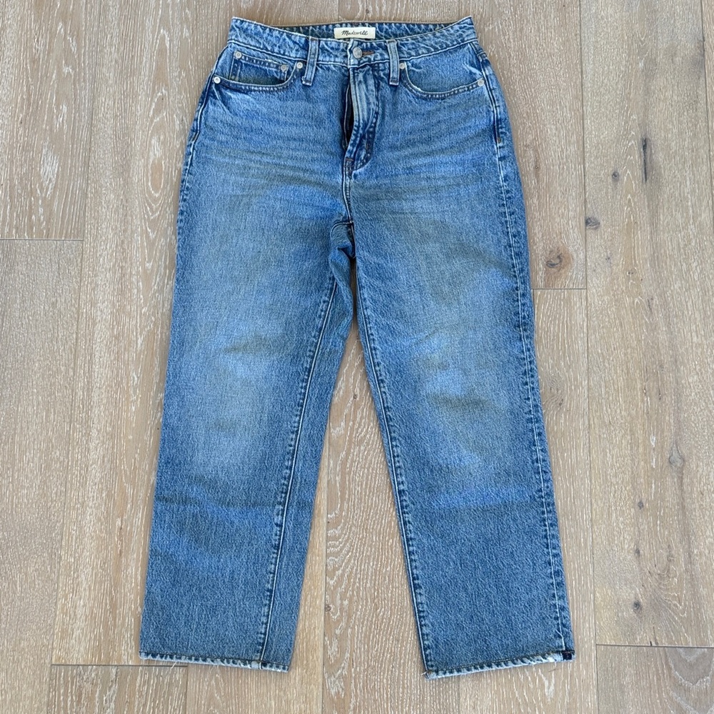 Madewell Curvy Perfect Vintage Straight Jean.